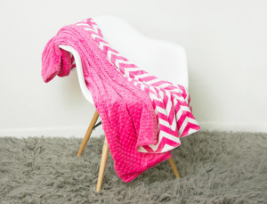 chenille chevron throw