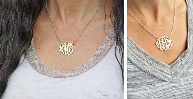 monogrammed necklace