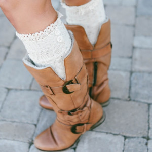 speckled boot socks