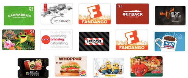 gift cards