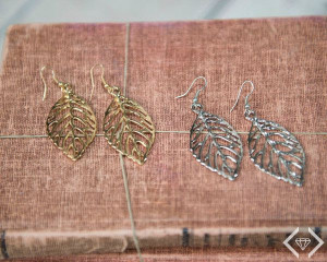 leaf earrings