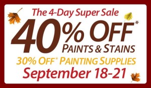 sherwin williams fall sale