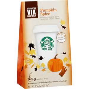 starbucks via pumpkin spice