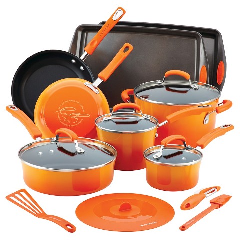 rachael ray 16 piece cookware set