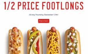 half off footlongs