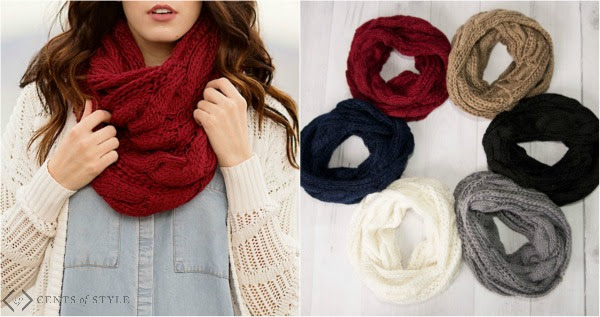 cable knit scarf