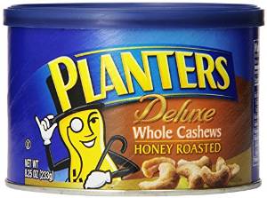 planters deluxe whole cashews