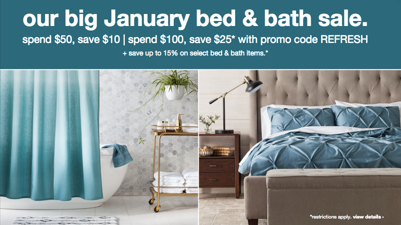 target jan bed and bath sale