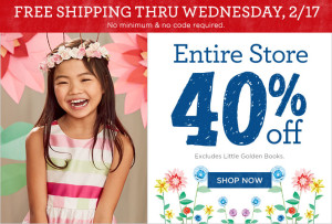 gymboree 40 off store