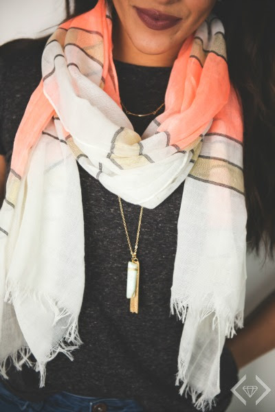 scarf necklace combo