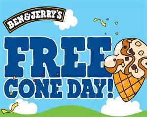 free cone ben jerry