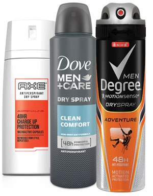 men spray 