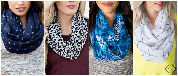 patterned scarves