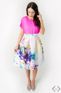 multi colored skirt