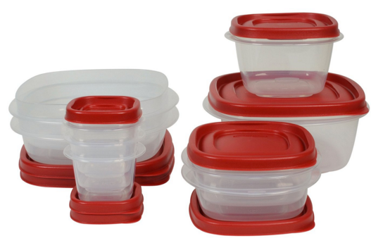 rubbermaid 18 piece storage set