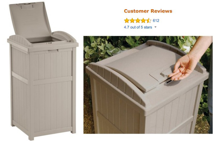 outdoor trash container