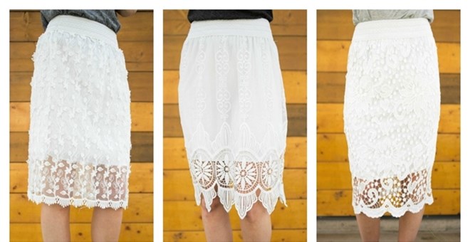 lace pencial skirts