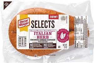 oscar mayer selects dinner sausage