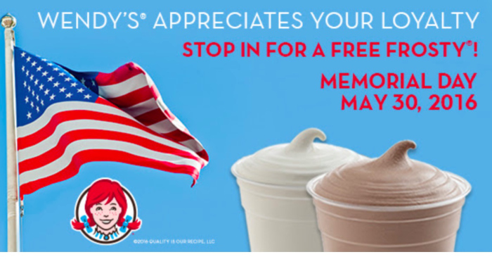 wendy's free small frosty