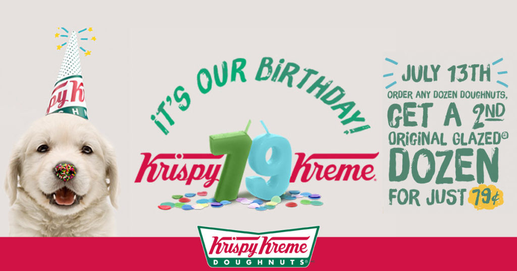 krispy kreme birthday