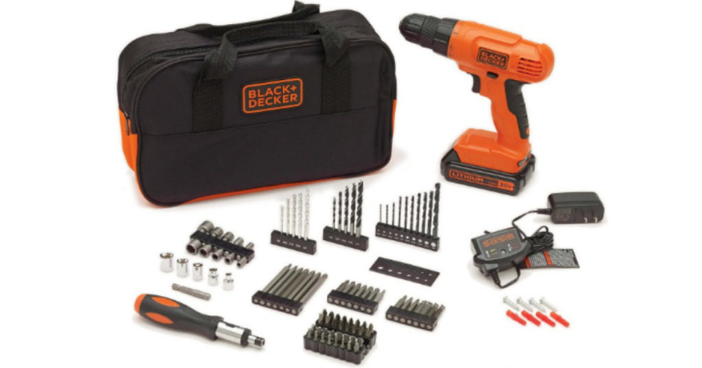 black decker drill kit