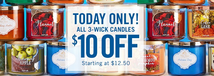 3 wick candles