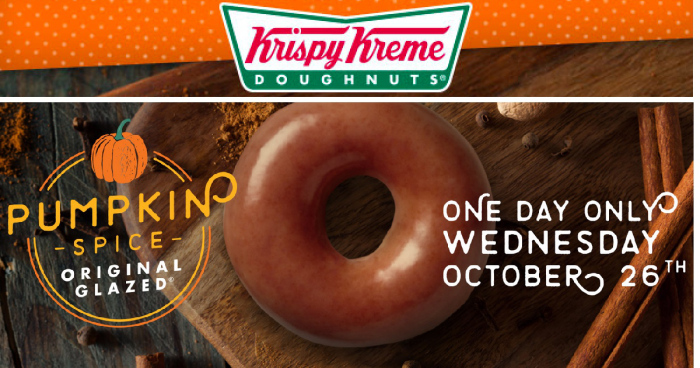 pumpkin spice krispy kreme