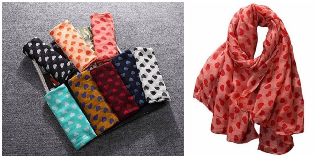 heart scarves