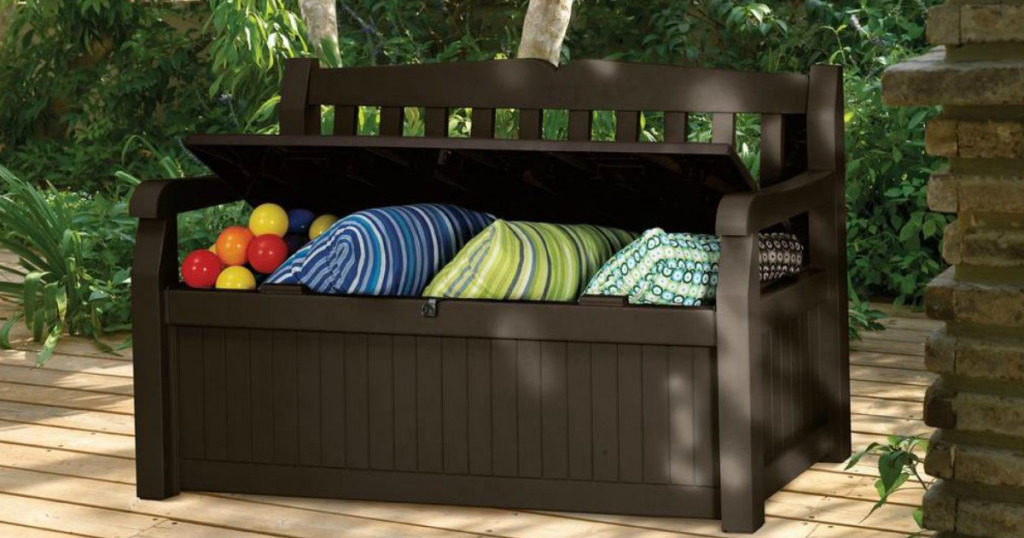 outdoor storage bench