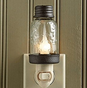 mini mason jar night light