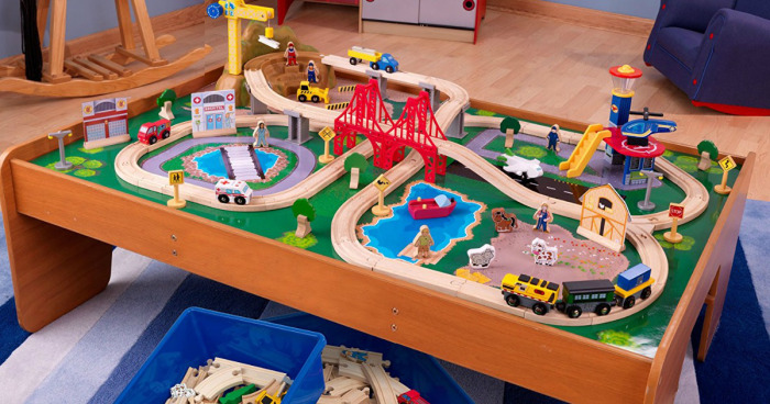 kidkraft ride around train set and table