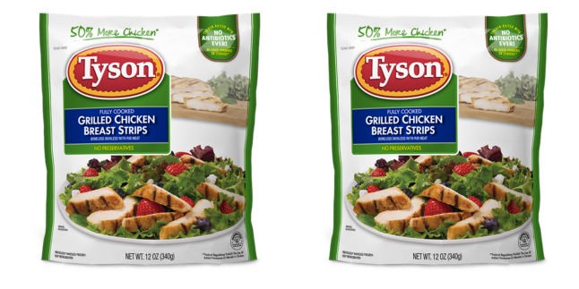 tyson grilled chicken breast strips