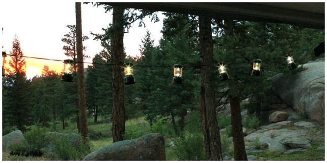 camping lantern lights