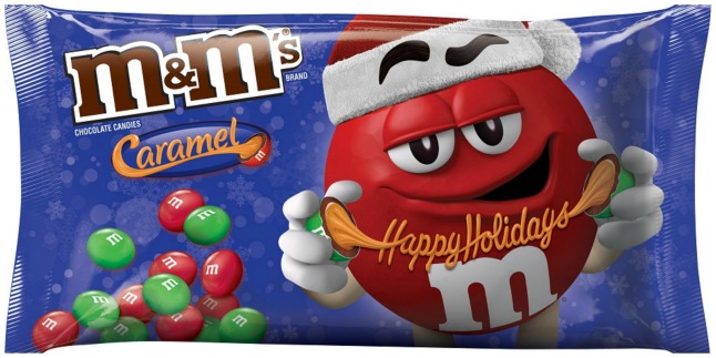 m&m holiday candy