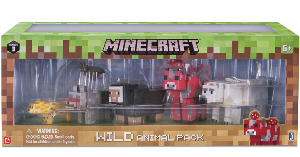 minecraft wild animal action figures