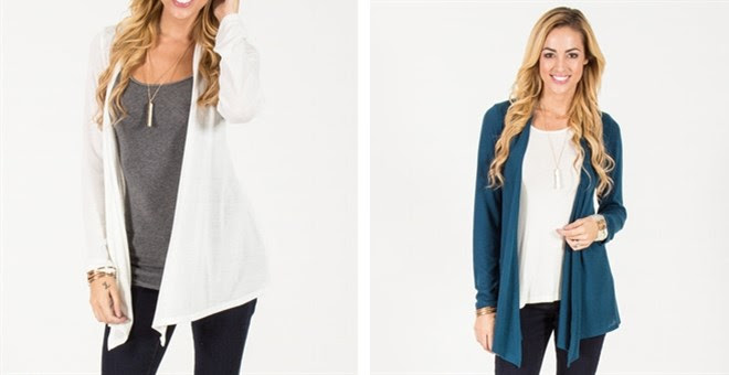 open front cardigan