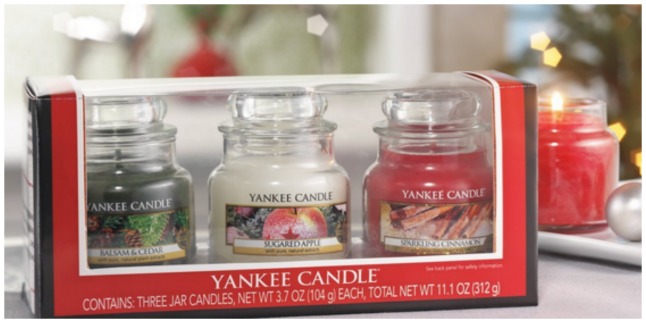 yankee candle trio set