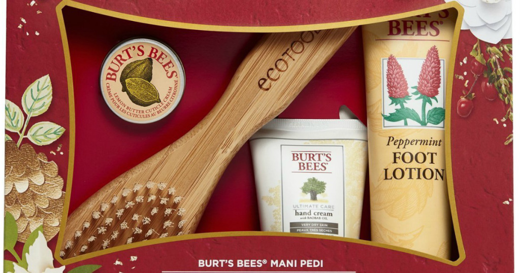 burts bees main pedi gift set