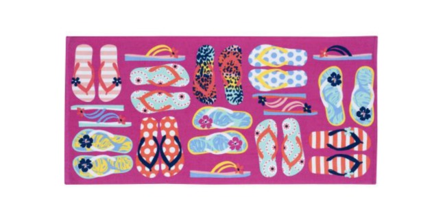 flip flop beach towel