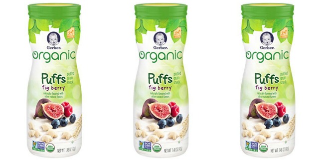 gerber organic puffs