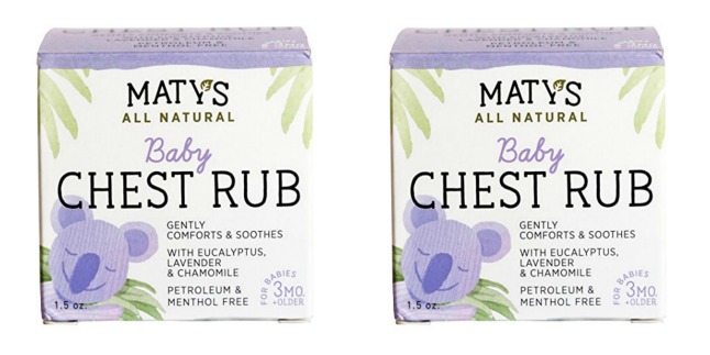 Matys all natural baby chest rub