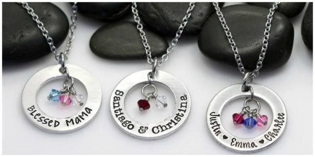 mothers personalized necklace