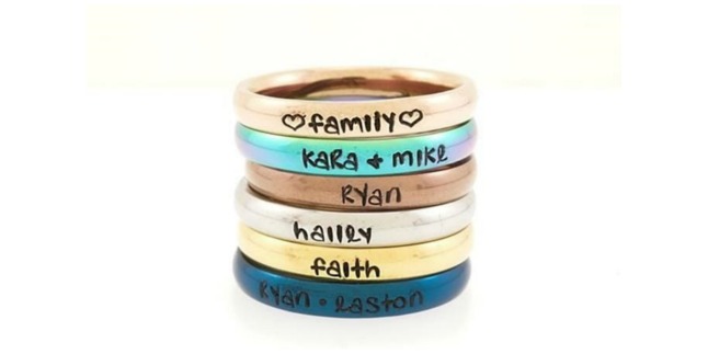 handstamped rings