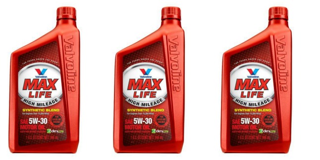 valvoline max life motor oil