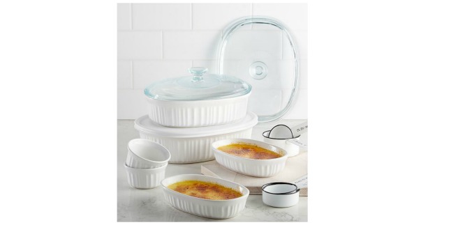 10 piece corningware set