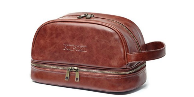 leather travel bag