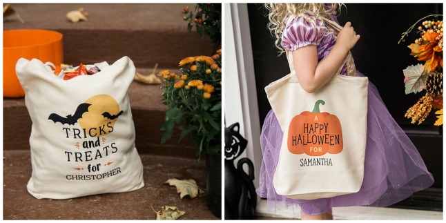 personalized halloween bags