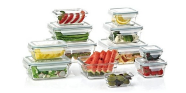 glass storage set