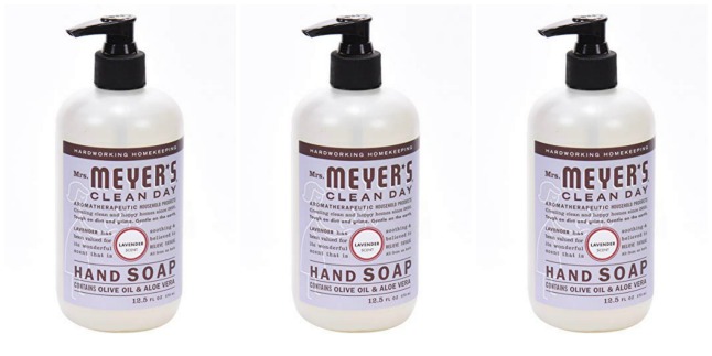 mrs meyers hand soap lavender