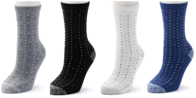 cuddl duds crew socks